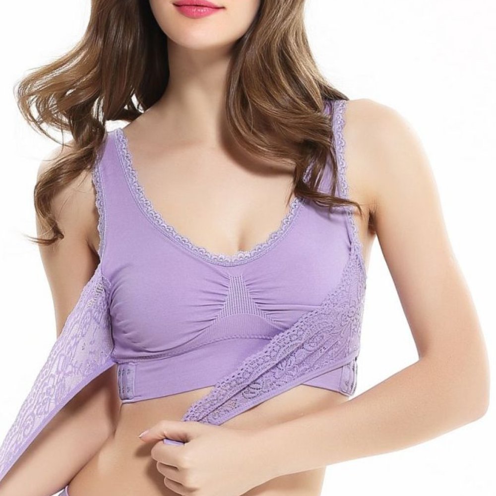 New Seamless Comfortable Lace Sports Bra